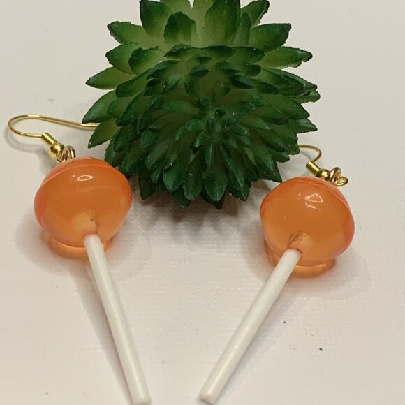 Lollipop Earring, Sucker Earring, Candy Earring, Funny Food Earring, Gift Idea - Picture 1 of 8